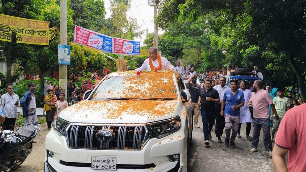 কুমিল্লা-২ আসন পুনর্বহাল উপলক্ষে হোমনা-তিতাসে বিএনপির আনন্দ মিছিল
