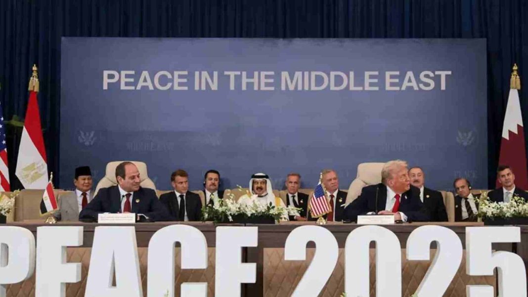 হামাস–ইসরায়েল শান্তি পরিকল্পনার চুক্তি স্বাক্ষর করছেন বিশ্বনেতারা শারম আল-শেখ সম্মেলনে।