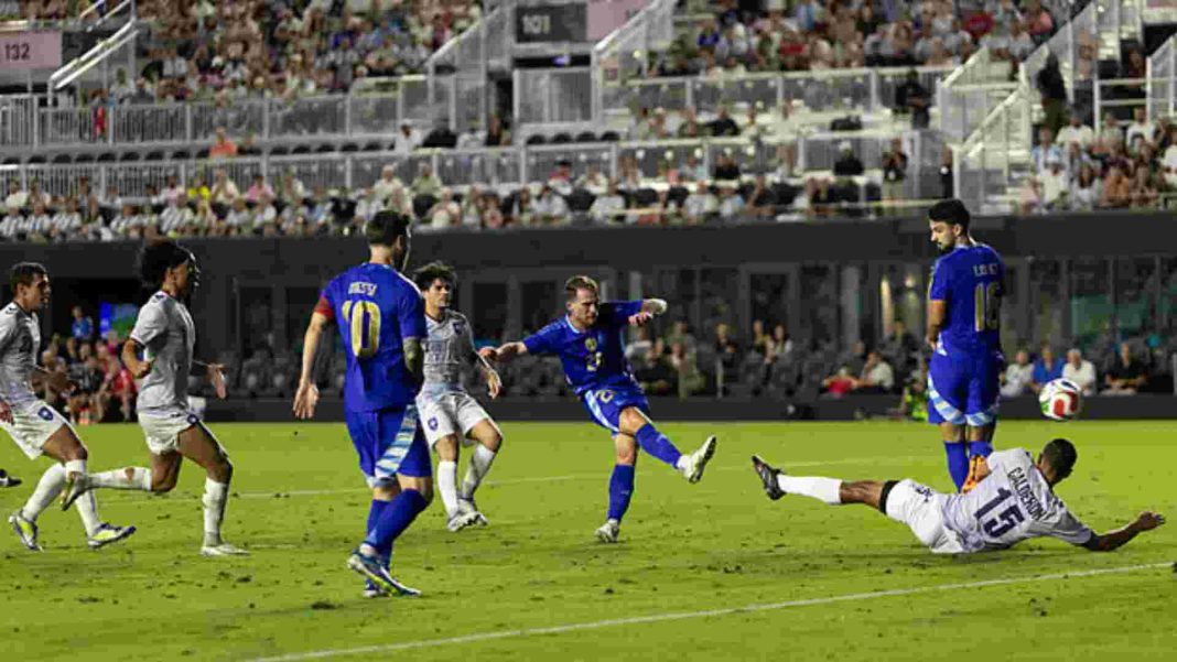 আর্জেন্টিনা বনাম পুয়ের্তো রিকো ম্যাচের মায়ামি স্টেডিয়ামে দৃশ্য