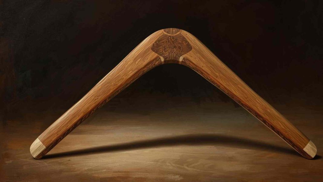 অস্ট্রেলিয়ার আদিবাসীদের ব্যবহৃত প্রত্যাবর্তনশীল বুমেরাং