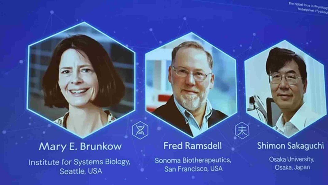 ২০২৫ সালে চিকিৎসা বিজ্ঞানে নোবেল জয়ী ম্যারি ব্রানকো, ফ্রেড রামসডেল এবং শিমন সাকাগুচি