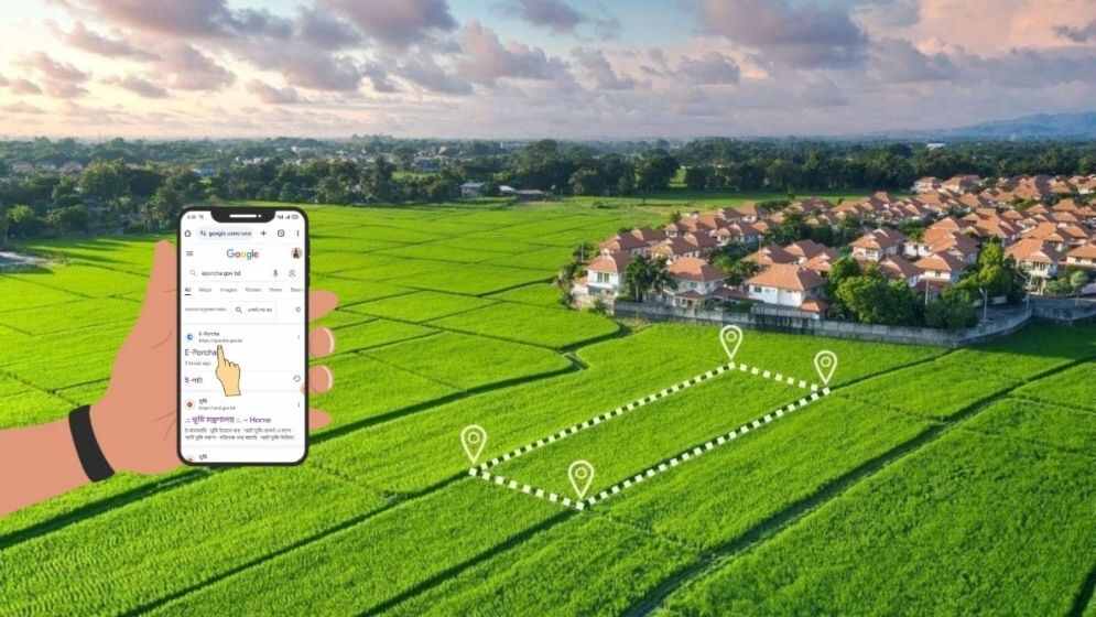 Using mobile apps to measure land area and determine plot direction on Android and iPhone.