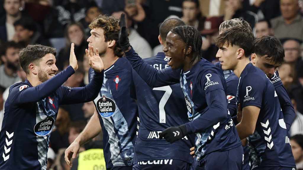 রিয়াল মাদ্রিদ বনাম সেল্টা ভিগো ম্যাচে ভিলিয়তের গোল উদযাপন।