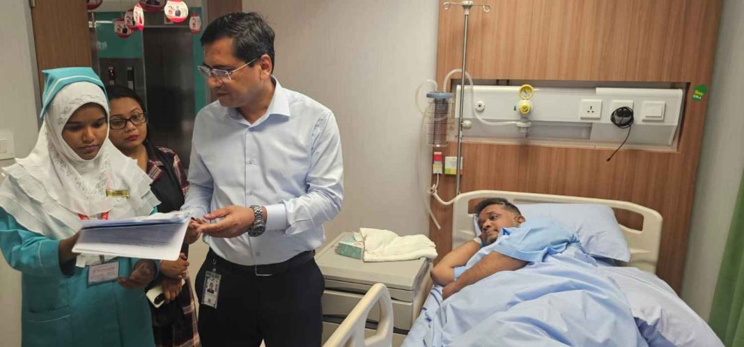 আশরাফ জালাল খান মননের শারীরিক অবস্থা