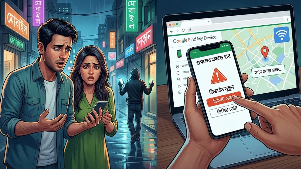 ফোন চুরি হলে তথ্য মোছার উপায়